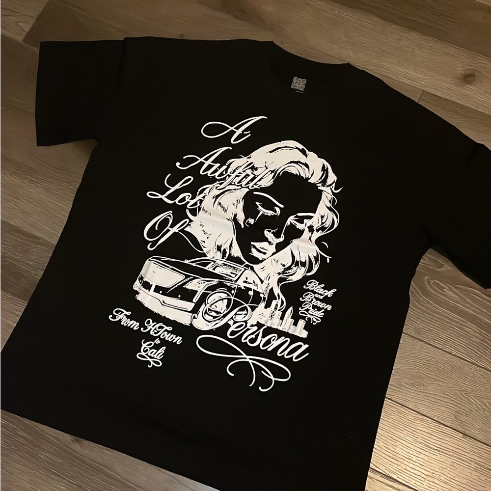 Black/white awful lot of cough syrup T Size L in men’s